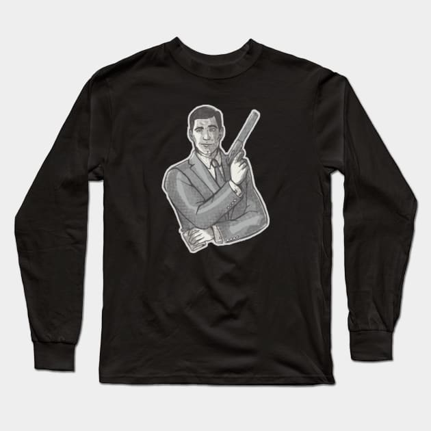 Archer! Comic Style Long Sleeve T-Shirt by sadida